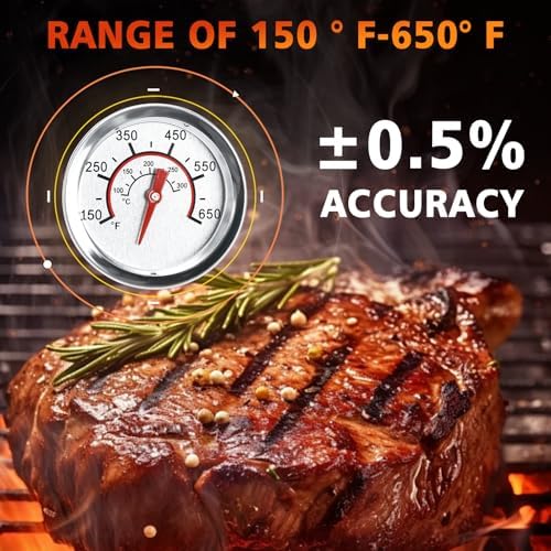 Hisencn 1.85 Inch Grill Temperature Gauge for Char-Broil Grills - Image 3
