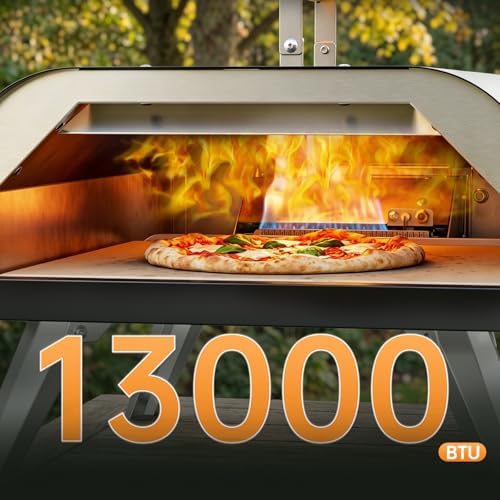 WOOCIT Gas Burner Replacement, 12" Pizza Oven, Regulator & Hose Included - Image 4
