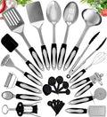 Home Hero Stainless Steel Kitchen Utensils Set - Heat-Resistant Silicone & Nonstick Tools - Durable Stainless Steel Kitchen Gadgets - Complete Kit Measuring Cups & Spoons - 41-Piece Set by HomeHero