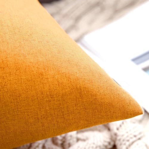 MIULEE Decorative Outdoor Pillow Covers Fall 20x20 Pumpkin Orange - Image 3
