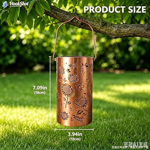 Sunflower Colorful Solar Lantern Outdoor Waterproof, Garden Gift - Image 6