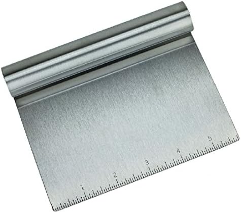 Stainless Steel Food Scraper, Multi-Purpose Bench Scraper by Unknown