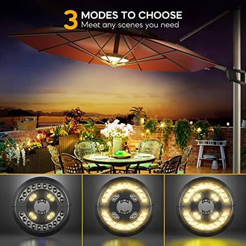 Eletorot Patio Umbrella Lights-Rechargeable Outdoor Lights for Patio Decor - Image 2