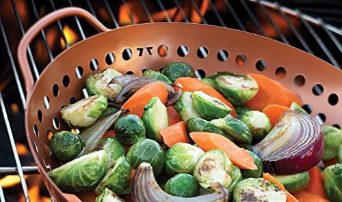 Outset QN70 Round Grill Wok, Copper Non-Stick - Image 2