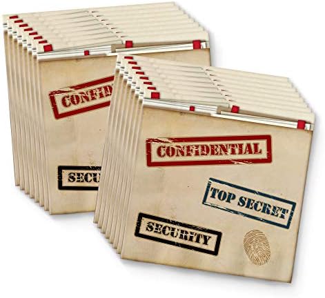 Secret Agent Top Secret Spy Birthday Party Supplies Set Plates Napkins Cups Tableware Kit for 16 - Image 4