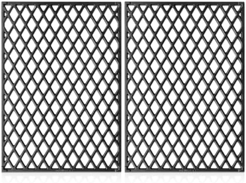 Cast Iron Grill Grates for Pit Boss 820/850 Series, 2 Pack Pit Boss Grill Grates Replacement Parts for PB820 PB820D PB820D3 PB820XL PB850PS2 PB850XL,Pro Series II 850,Navigator 850 Wood Pellet Grill by WelcometoFlameDuty