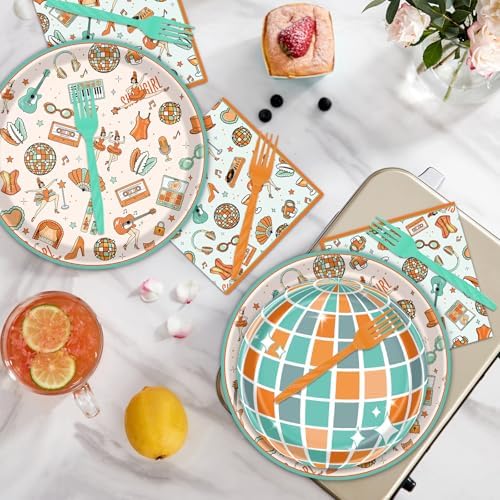 Showgirl Themed Party Decorations - 96PCS Life of Birthday Girl Party Plates Napkins and Forks Disposable Dinnerware Set, Showgirl Themed Bday Decor Supplies Serves 24 - Image 5