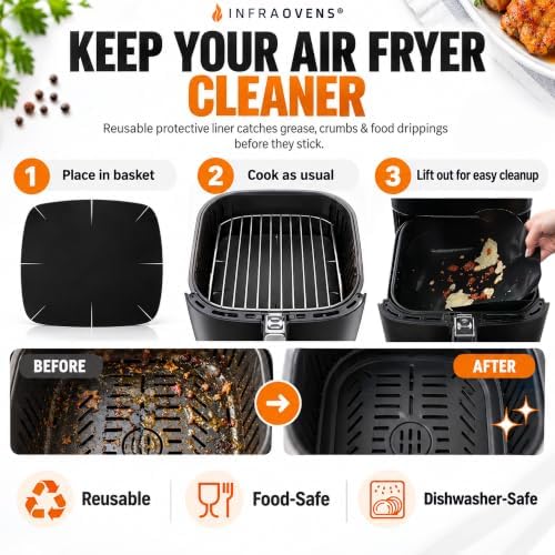 INFRAOVENS Air Fryer Rack Compatible with Chefman TurboFry 8 Qt - Image 6