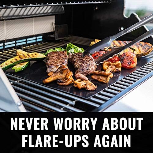 Grillaholics Reusable Non-Stick Grill Mats for Outdoor Grill | Set of 2 - Image 4