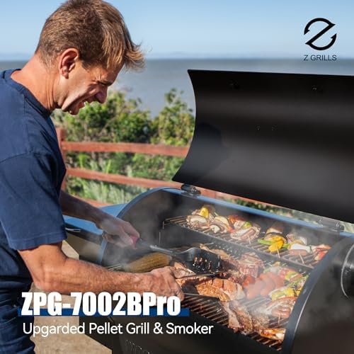 Z GRILLS ZPG-7002B Pellet Smoker Grill with PID Control, Rain Cover, 700 sq. in Cooking Area for Outdoor BBQ, Black - Image 6
