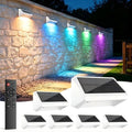 Fence Lights Solar Powered with Remote 6 Pack, IP65 Waterproof by Unknown