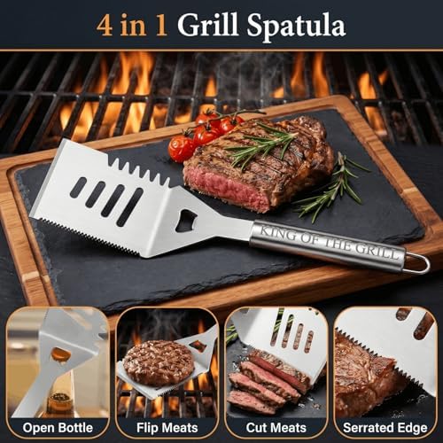 Personalized Gifts for Men, BBQ Accessories Grilling Tools Set - Image 3
