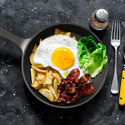 20 Sets 10Pcs 6.3" Black Mini Cast Iron Skillets Set Frying Pan&Oil Brush - Image 4