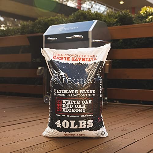 recteq Ultimate Premium Hardwood Grilling Cooking Pellet Barbecue BBQ Grill Smoker Blend with Red Oak, White Oak, Hickory Wood Pellets for Smokers, 40 Pound Bag - Image 5