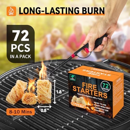 Realcook Natural Fire Starter for Campfires: All Weather Firestarters - Image 4