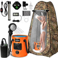 Portable Shower for Camping, 6000mAh Rechargeable Camp Shower Pump with Large Capacity Foldable Bucket, Filtered Shower Head, Outdoor Camping Shower Kit for Travel, Pet Bath, Car Washing by Unknown