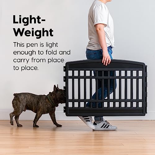 IRIS USA Playpen Panels, Extension Set, Black - Image 7