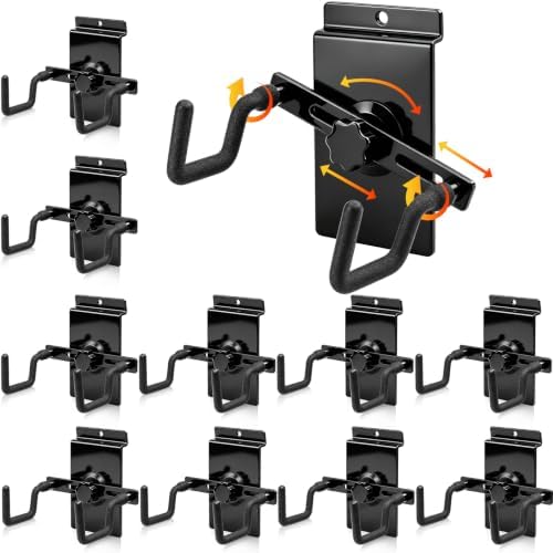 Yaocom 10 Pcs Pistol Wall Mount Slatwall Pistol Holder, Slotted Panel Style by Yaocom