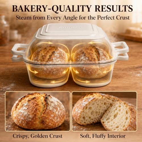 Dutch Oven With Lid, Mini Enamel Sourdough Dutch Oven for Bread Baking - Image 6