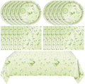 41Pcs Martini Birthday Party Decorations,A Tiny Bit Older Birthday Decor Set Weenies and Tinies Party Martini Napkins Plates Tablecloth丨Green Martini Bridal Shower Casino Bachelorette Party,Serves 20 by Mainivo