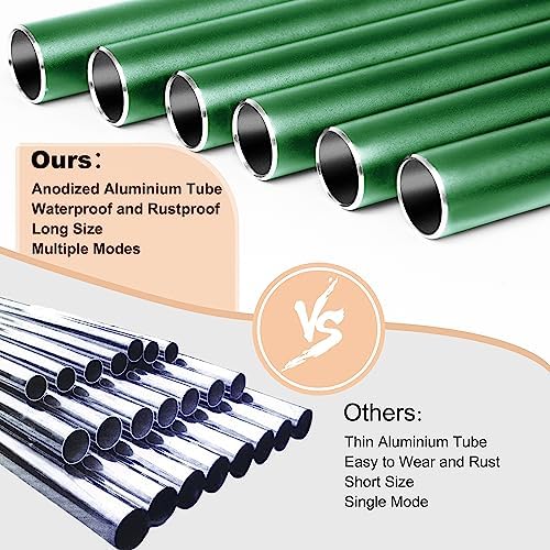Bursvik 37" Aluminum Wind Chimes for Outside (Green), Patio Zen Decor Gift - Image 3