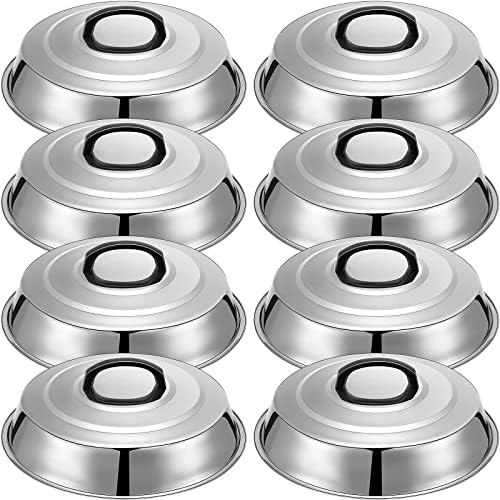 Pinkunn 8 Pack Griddle Basting Cover, 12 Inch Melting Dome Set by Pinkunn