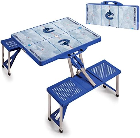 NHL Vancouver Canucks Portable Folding Picnic Table with Seating for 4 - Image 4