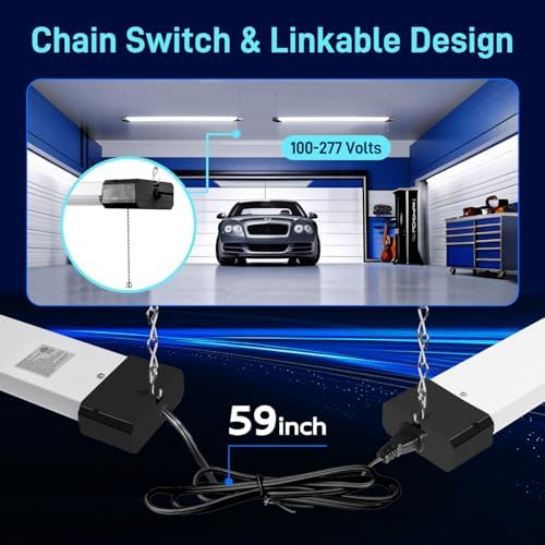 hykolity 4FT Linkable LED Shop Light for Garage,6500LM - Image 4