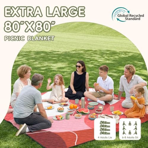 Genovega Waterproof Sandproof Beach Blanket Picnic Outdoor Camping Mat Rug Towel Oversized Extra Large Foldable Sand Free Resistant XL Giant Hawaii Honeymoon Essentials Summer Must Have Vacation Gift - Image 2
