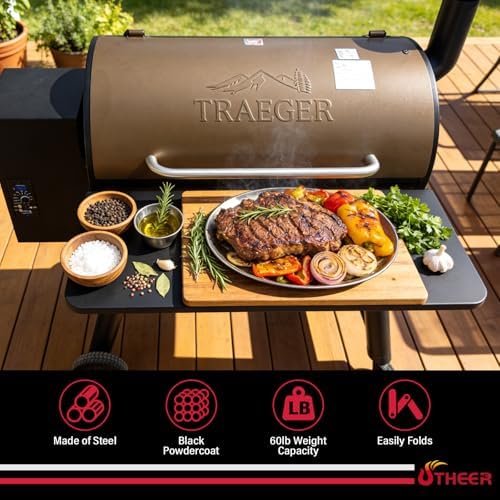 Utheer Folding Front Shelf for Traeger Pro 34, Century 885, Texas Elite 34 - Image 4