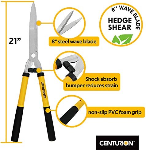 Centurion 1222 3-Piece Lopper, Hedge Shear & Pruner Combo Set, Heavy Duty Tree, Shrub & Bush Care Kit for Lawn, Garden & Yard, Ideal for Indoor & Outdoor Gardening, Branch Cutting & Plant Trimming - Image 3