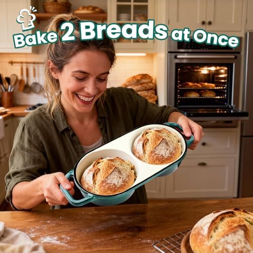 YONILL Mini Double Dutch Oven with Lid for Sourdough Bread Baking - Image 2