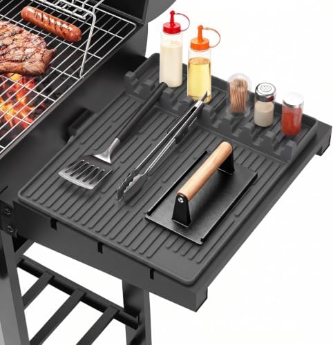 Silicone Grill Mat for Blackstone Griddle Accessories, 8-Slot Tool Mat by Uozuke