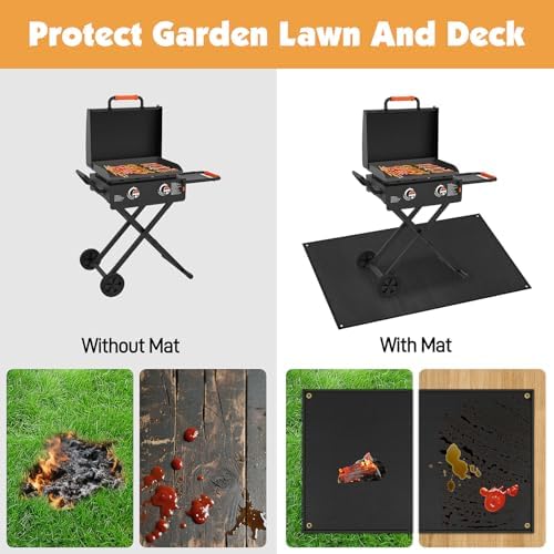 Grill Mat for Blackstone Griddle Accessories 28 & 36in, 70 x 48 x 0.02in - Image 5