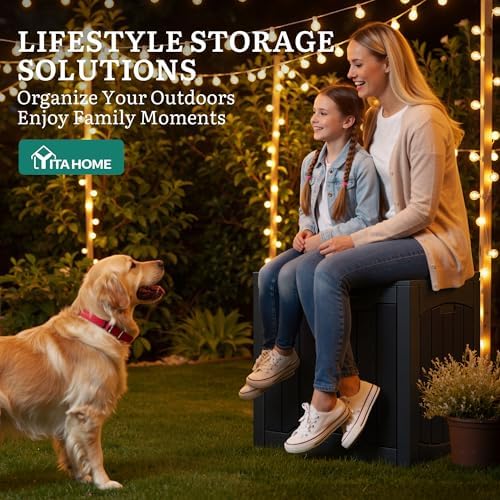 YITAHOME Outdoor Resin Storage Box 31 Gal - Image 3