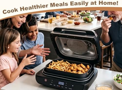 Combo Crisper Basket for Ninja Foodi FG551/DG551/DG651 Smart XL 6-in-1 Indoor Grill Accessories, Non-Stick Air Fryer Basket Replacement with 100 Pack Disposable Air Fryer Paper Liners - Image 7