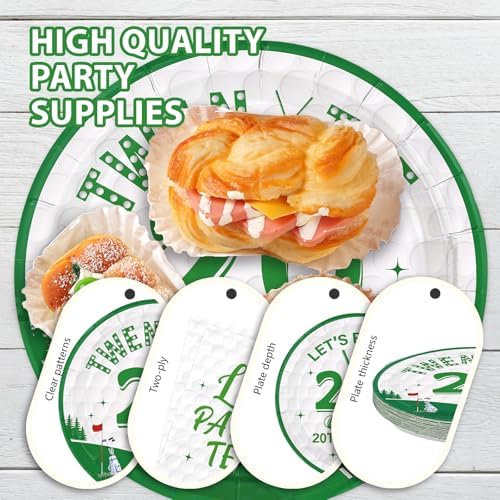 96Pcs Golf 20th Birthday Party Decoration for Men Women, Serve 24 - Image 6