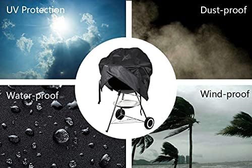 18 Inch Heavy Duty Waterproof UV Resistant Outdoor Grill Cover - Image 7