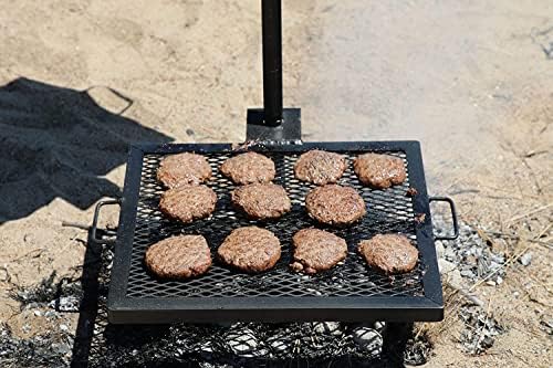 GameMaker Open Fire Cooking Grill | Adjustable Height Campfire Grate - Image 6