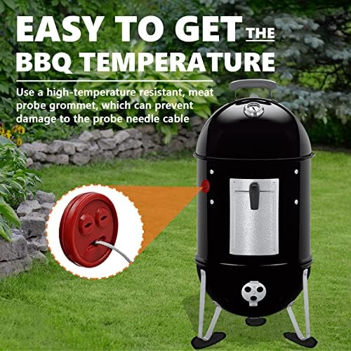 4 Pack Meat Probe Red Grommets for Weber 85037 Smokey Mountain Cookers, DIY - Image 4