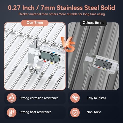 720-0830H Stainless Steel Grill Parts Kit for Nexgrill 4 & 5 Grates Burner - Image 4