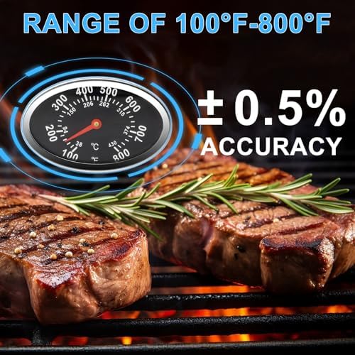 Lid Thermometer Gas Grill Heat Indicator Replacement for Grillmaster Nexgrill 720-0697, 720-0737 Replacement Parts, BBQ Grill Temperature Gauge for Nexgrill 720-0830H, 720-0888, Charmglow - Image 5