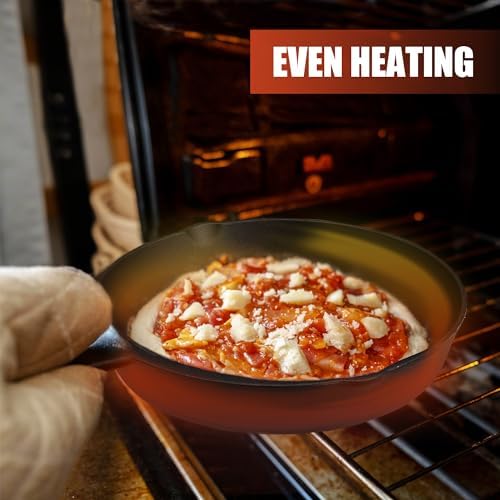 Z GRILLS Mini Cast Iron Skillets, Pre-Seasoned Cast Iron Frying Pan for Cooking & Grill, Stovetop, Camping Firepit, Induction, Oven Safe Cookware, 12 Inch - Image 6
