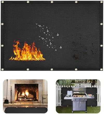 3' X 4' Grill Heat Shield for Deck Railing, Fireproof Heat Shield for Grill by Unknown