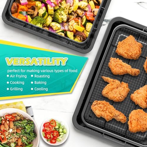 OPENICE Oven Air Fryer Basket and Tray, Air Fryer Basket for Oven 2 Set - Image 7