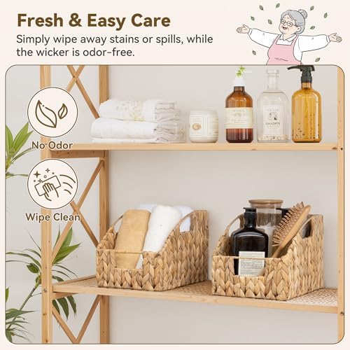 GRANNY SAYS Wicker Baskets for Organizing, Water Hyacinth Storage Baskets - Image 4