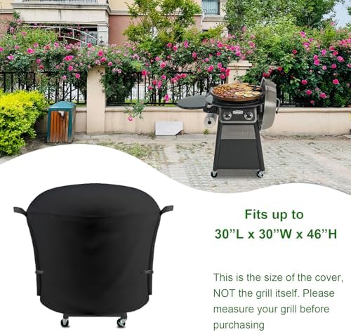 Outdoor Grill Cover Fits Cuisinart 22" CGG-888 360 Griddle Cooking Center, Cover Geny Waterproof 600D Heavy Duty 360° Gas Grill Covers, 30" L x 30" D x 46" H. - Image 2