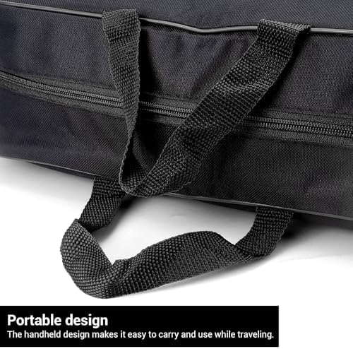 Grill Utensil Storage Bag, Large Oxford BBQ Accessory Bag Portable Black - Image 4