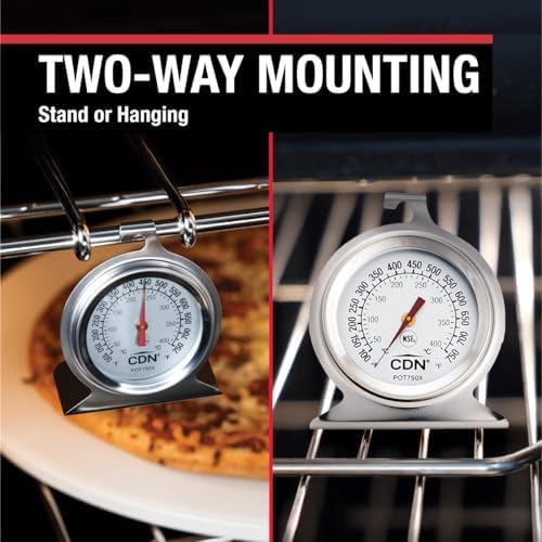 CDN High Heat Oven Thermometer | ProAccurate® | NSF Certified | 100-750°F Range | For Broiling, Roasting, High-Temp Cooking | Lab Glass Lens | POT750X - Image 5