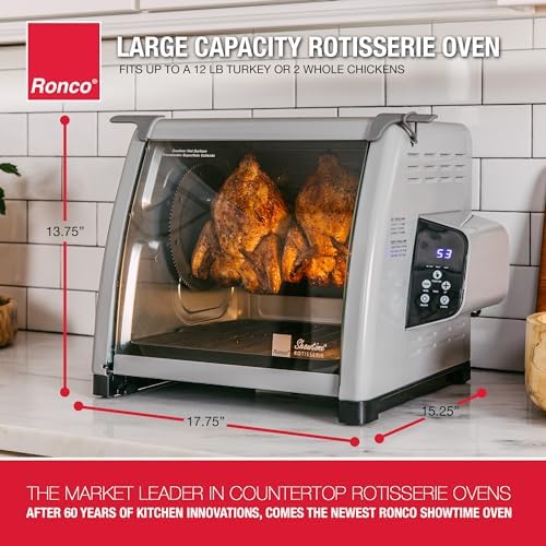 Ronco 6000 Platinum Digital Countertop Rotisserie Oven, 12-lb Capacity - Image 2